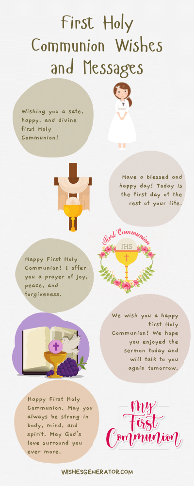 76 First Holy Communion Wishes And Messages